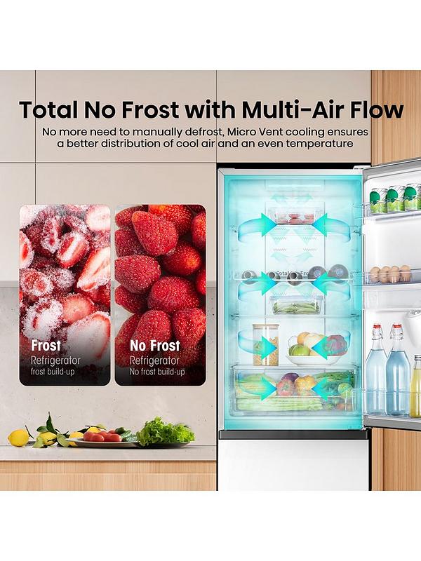 Hisense RB327N4WWE 55cm Wide, Total No Frost, Freestanding Fridge Freezer - White - Image 4